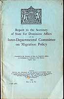  - Reportto the Secretary of State for Dominion Affairs of the Inter-Departmental Committee on Migration -  - KCK0002226
