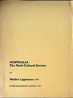 Lippman Walter - Australia. The Multi-cultural Society -  - KCK0002636