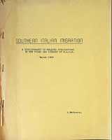 Matheson A  - Southern Italian Migration A Bibliography of related Publications... -  - KCK0002702