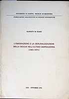 Blasi Alberto Di - L'Emigrazione e la Deruralizzazione Della Sicilia Nell'Ultimo Dopoguerra ( 1951-1971) -  - KCK0002735