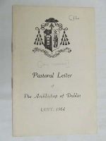 John Charles Mcquaid - Pastoral Letter Lent 1964 -  - KDK0004716