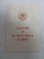 Anon - CONSTITUTION OF THE PEOPLE'S REPUBLIC OF ALBANIA -  - KDK0005572