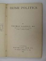 T Raleigh - Irish Politics -  - KEX0243616