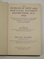 Hector Hughes - The Increase of rent and Mortadge Interest ( Restrictions) Act 1923 -  - KEX0243800