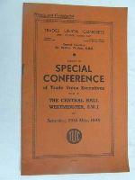  - Report of Special Conference of Trade Union Executives held at The Central Hall Westminister on Saturday 25th May 1940 -  - KEX0268278