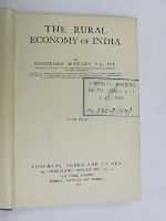 Radhakamal Mukerjee - The Rural Economy Of India -  - KEX0269943