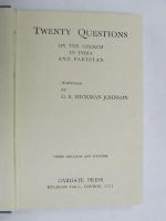 G E Hickman Johnson - Twenty questions on the church in India and Pakistan -  - KEX0270018