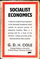 G. D. H Cole - Socialist economics -  - KEX0304153