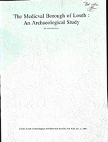 J Bradley - The Medieval Borough of Louth: An Archaeological Study. -  - KEX0304891