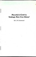 E M Greenwood - Manchin's Cowl in Aislinge Meic Con Glinne -  - KEX0305127