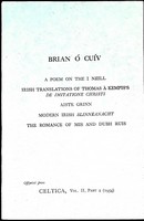 Brian O Cuiv - A Poem of the I Neill and four other articles -  - KEX0305147