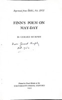 Gerard Murphy - Finn's Poem on Mayday -  - KEX0305149