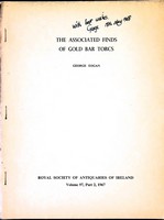 George Eogan - The Associated finds of Gold bar Torcs -  - KEX0305165