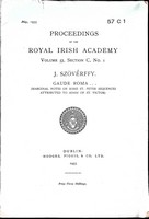 J Szoverffy - Gaude Roma (marginal notes on some St. Peter sequences attributed to Adam of St. Victor): Proceedings of the Royal Irish Academy Volume 57 Section C No. 1 -  - KEX0305167