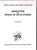 Rolf Baumgarten - Newsletter of the School of Celtic Studies No.6 -  - KEX0305253