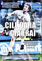  - Cill Dara V Ciarrai 3 Marta 2013 ag St. Conleths Park Droichead Nua. Official programme -  - KEX0308174