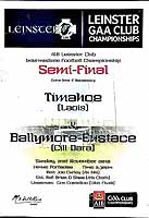 - Timahoe V Ballymore Eustace 21 November 2010 in Portlaoise. Official Programme -  - KEX0308296