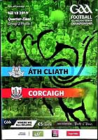  - Ath Cliath V Corcaigh Iul13 2019 Pairc an Chrocaigh.Official Programme -  - KEX0308313