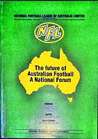  - The Future on Australian Football A National Forum -  - KEX0308903