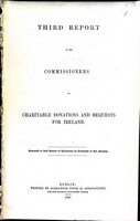 William Peter Mathews and Daniel McDermot - Third Report of the Commissioners of Charitable Donations and bequests for Ireland. -  - KEX0309055