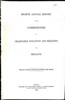 William Peter Mathews And Daniel Mcdermot - Eight Annual Report of the Commissioners of Charitable Donations and Bequests for Ireland -  - KEX0309059