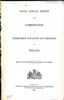 Daniel Mcdermot - Niinth Annual Report of the Commissioners of Charitable Donations and Bequests for Ireland -  - KEX0309060
