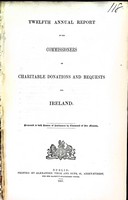 Hercules Macdonnell - Twelfth Annual Report of the commissioners of Charitable Donations and Bequests for ireland -  - KEX0309063