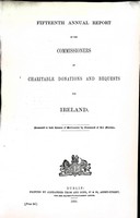 Hercules Macdonnell And William Gernon - Fifteenth annual Report of the Commissioners of Charitable Donations and bequests for Ireland -  - KEX0309065