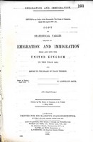 H. Llewellyn Smith - Emigration and Immigration. Stastical tables relating to Emigration and Immigration from and into the United Kingdom in the year 1905 -  - KEX0309092