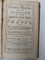 Hotman (Francis) - Franco-Gallia: Or, An Account Of The Ancient Free State Of France, And Most Other Parts Of Europe, Before The Loss Of Their Liberties. -  - KHS0008861