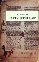 F. Kelly - A Guide to Early Irish Law - 9780901282958 - KTJ8038945
