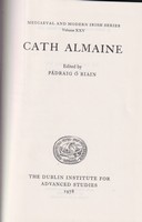 Padraig Ó Riain Eagarthóir - Cath Almaine -  - KTK0077920