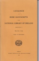 Nessa Ní Shéaghdha - Catalogue of Irish Manuscripts in the national Library of Ireland. Fasciculus V -  - KTK0078360
